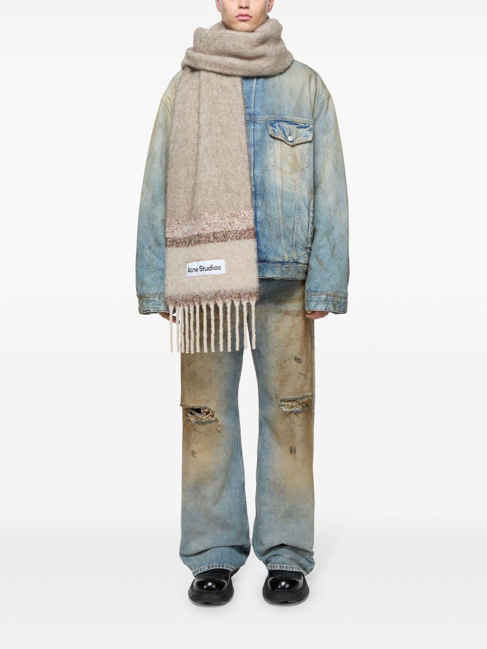 fringed logo scarf Product Image