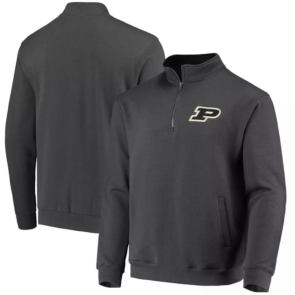 Men's Colosseum Charcoal Purdue Boilermakers Tortugas Logo Quarter-Zip Jacket, Size: Small Product Image