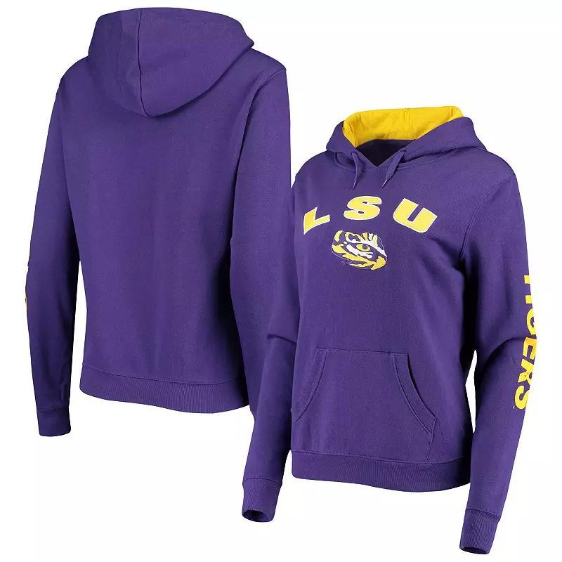 Women's Colosseum Purple LSU Tigers Loud and Proud Pullover Hoodie, Size: 2XL Product Image