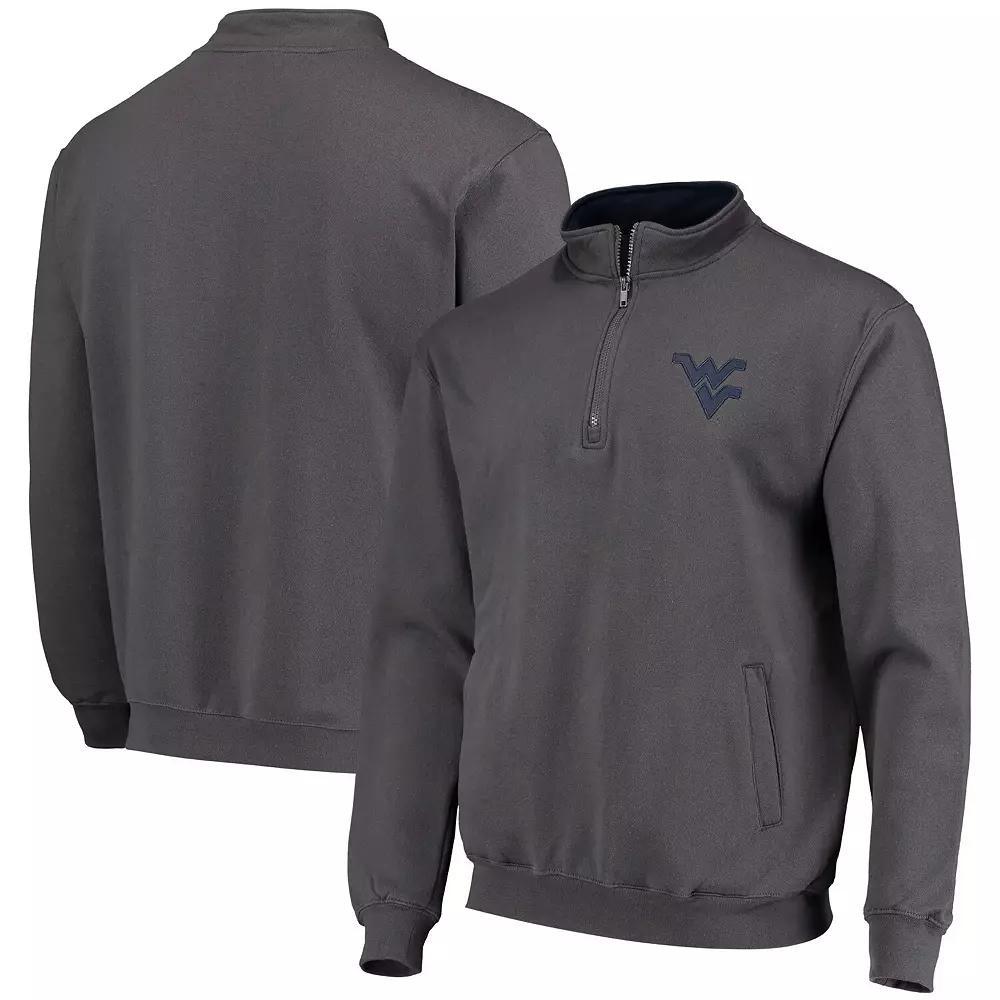 Men's Colosseum Charcoal West Virginia Mountaineers Tortugas Logo Quarter-Zip Jacket, Size: Medium Product Image
