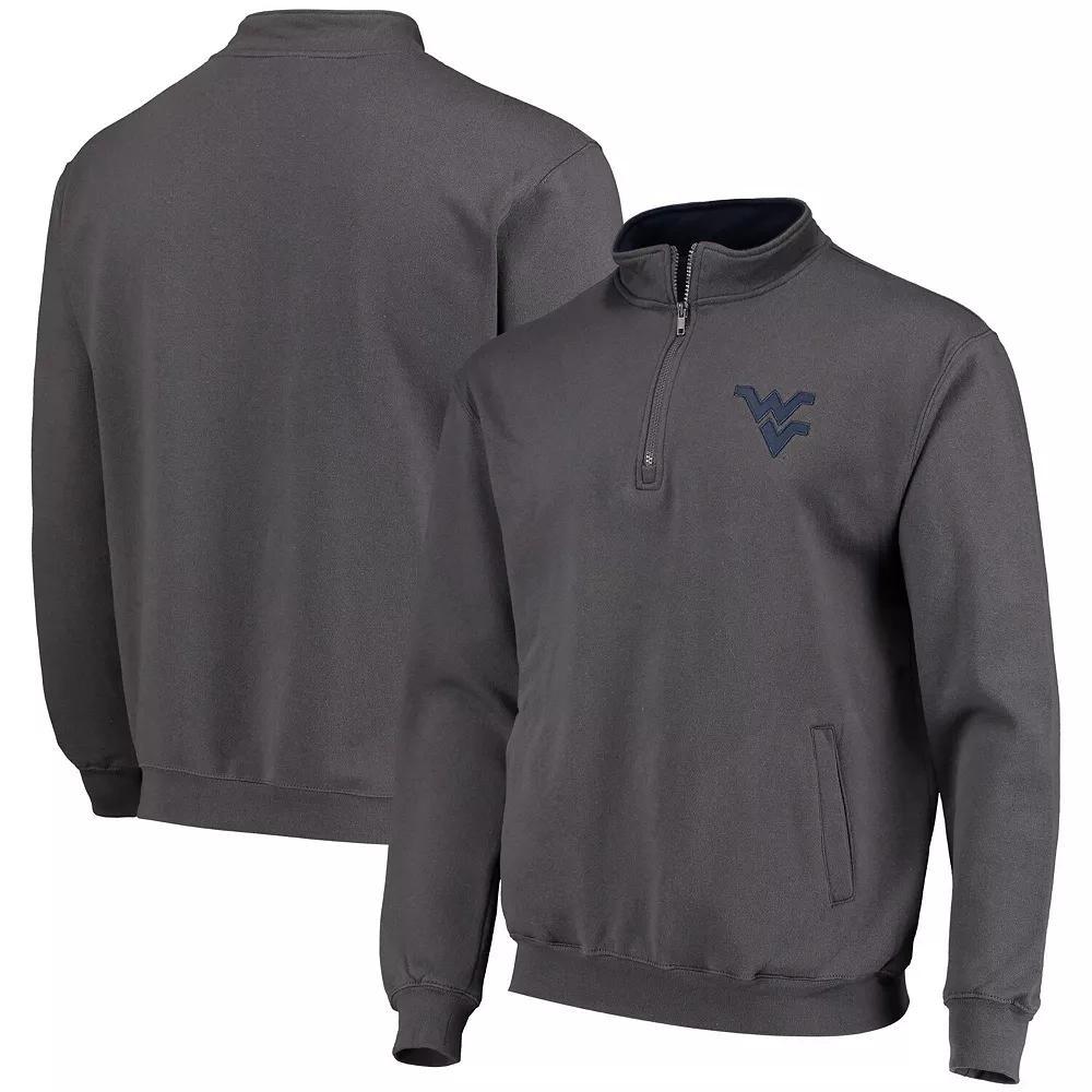 Men's Colosseum Charcoal West Virginia Mountaineers Tortugas Logo Quarter-Zip Jacket, Size: Medium Product Image