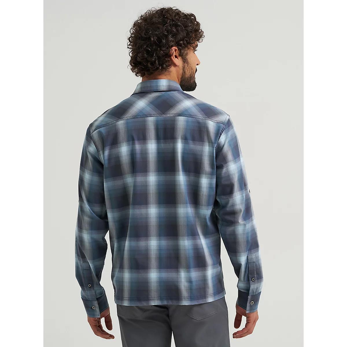 Men's Outdoor Stretch Plaid Shirt | Men's SHIRTS | Wrangler® Product Image