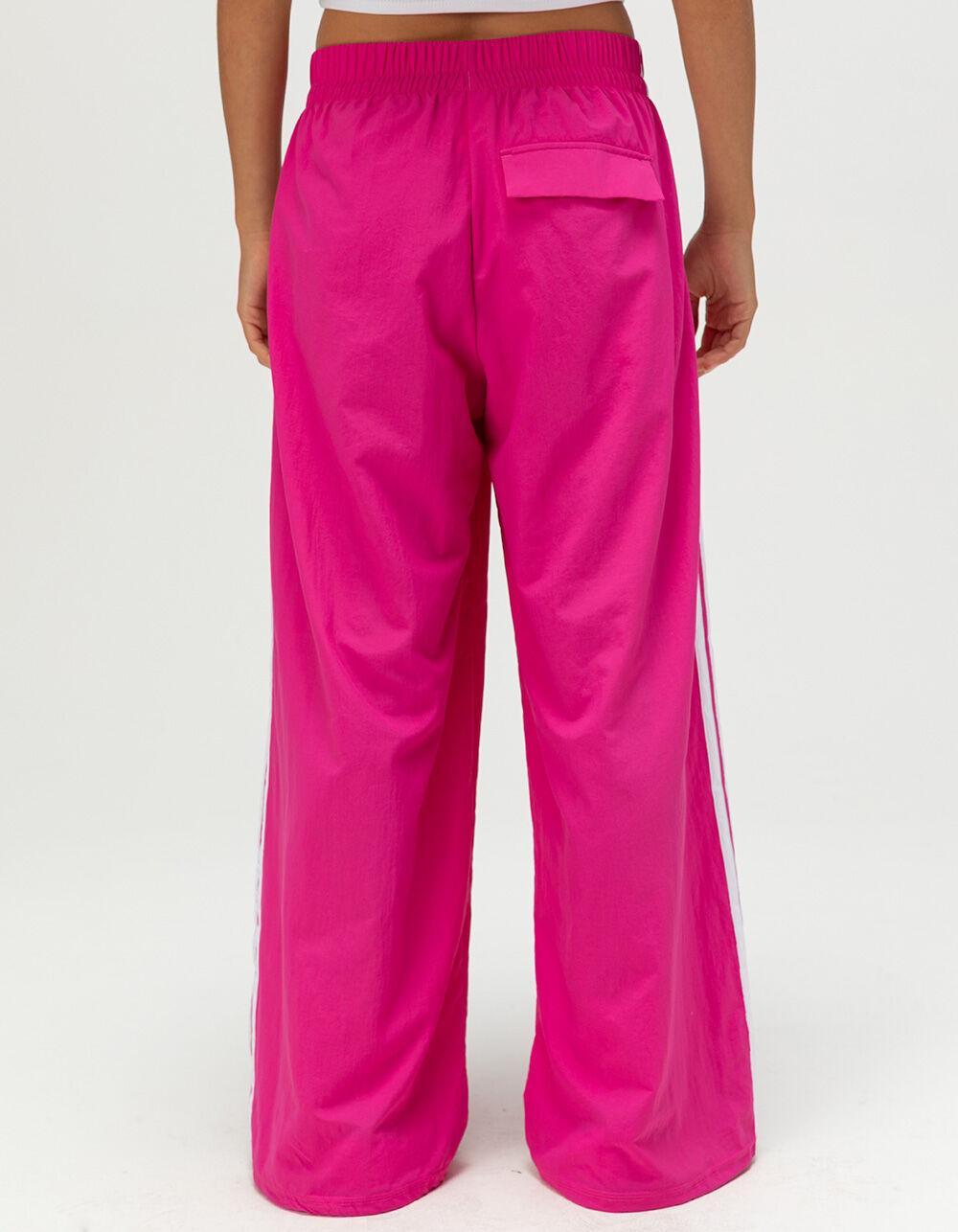 ADIDAS Essentials 3-Stripes Lifestyle Womens Parachute Pants - FUSCHIA Product Image
