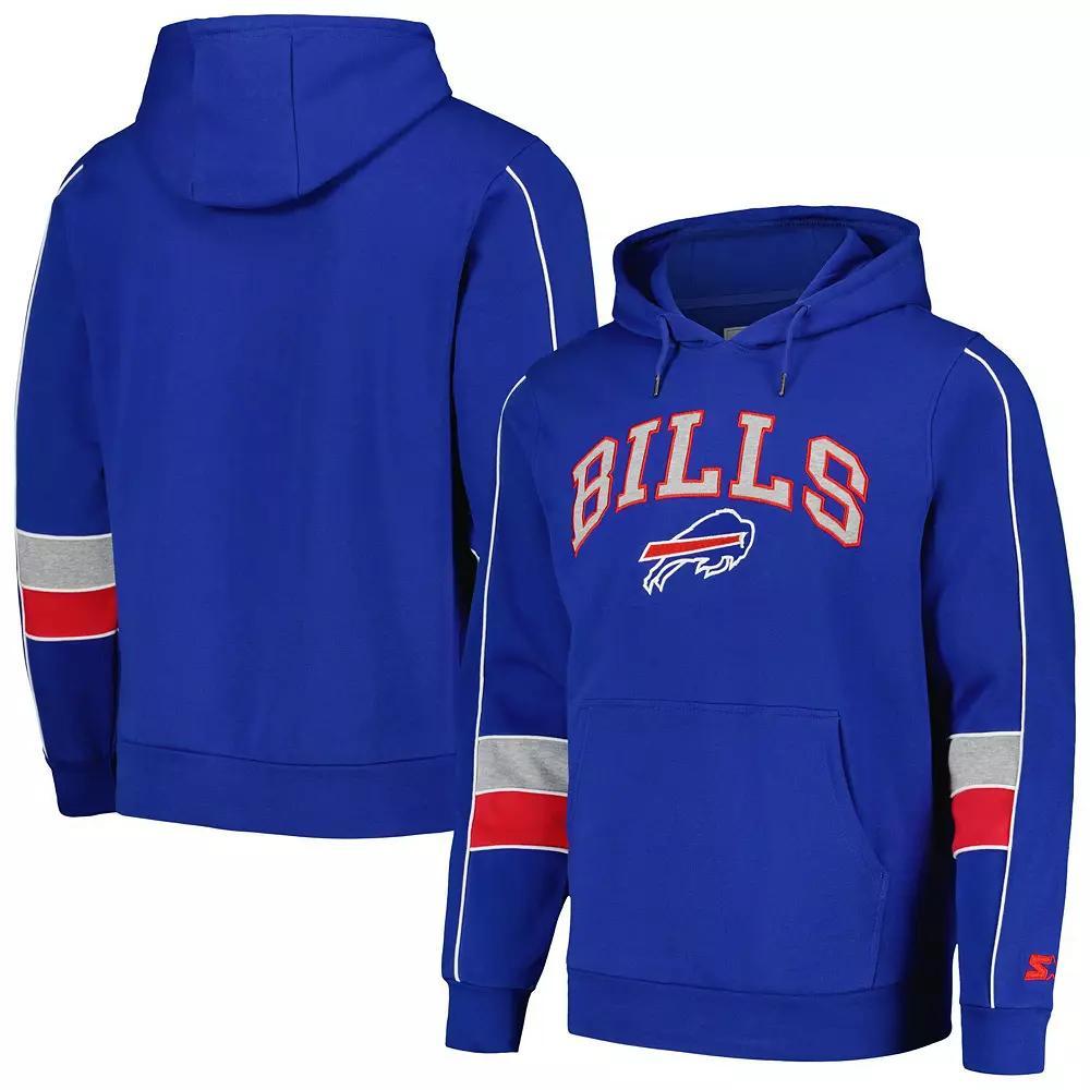 Men's Starter Royal Buffalo Bills Captain Pullover Hoodie, Size: 2XL, Blue Product Image