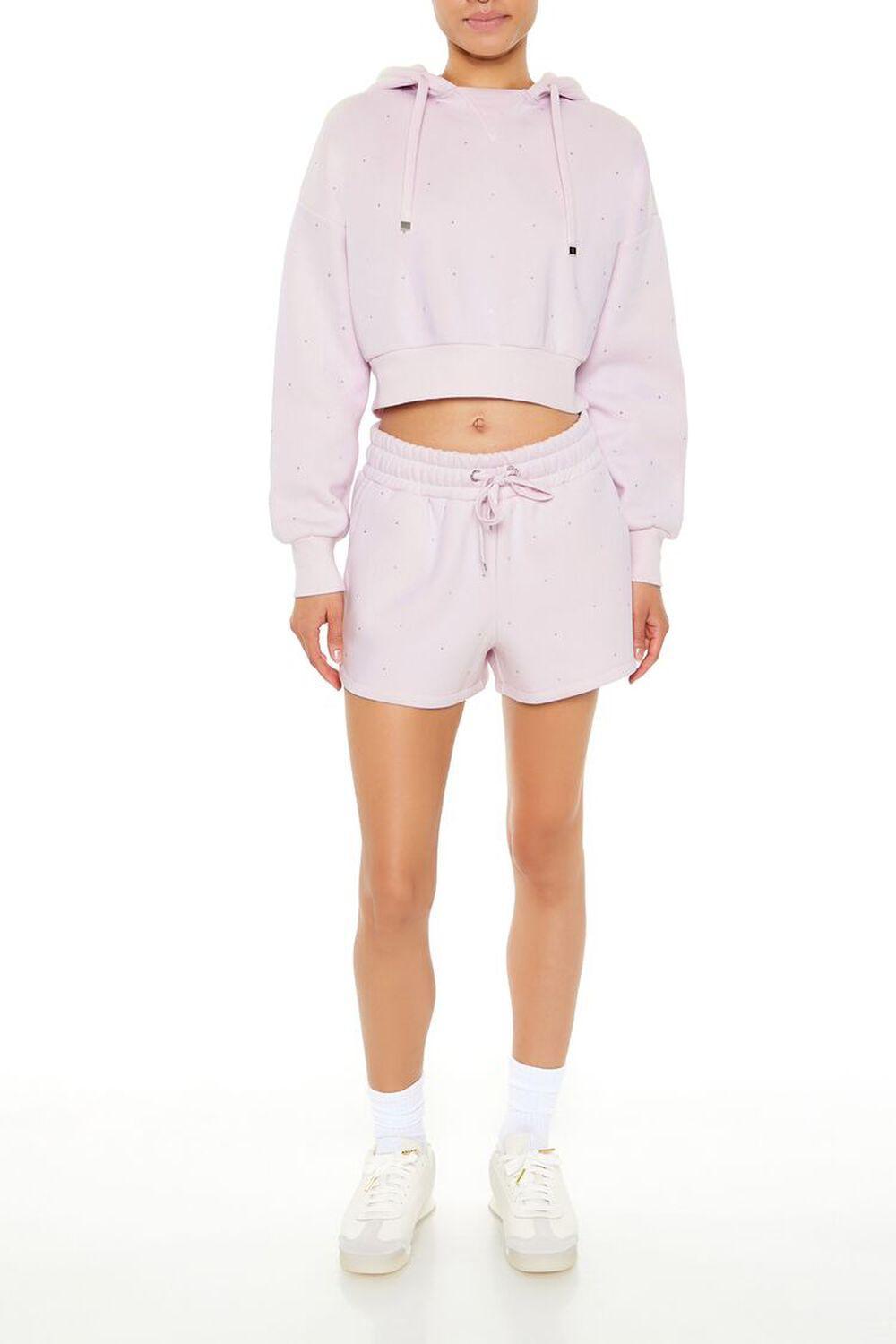 Active Rhinestone Cropped Hoodie | Forever 21 Product Image