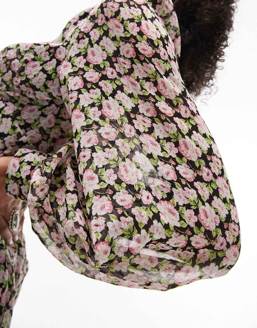 Topshop v-neck mini tea dress Product Image