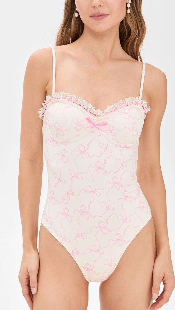 LoveShackFancy Brooksie One Piece | Shopbop Product Image