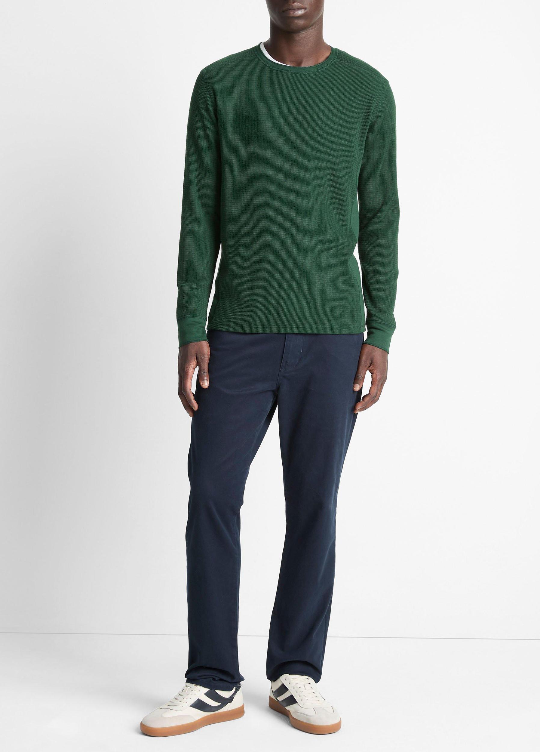 Pima Cotton-Blend Thermal Long-Sleeve T-Shirt Product Image