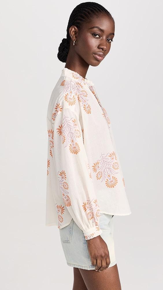 Alix of Bohemia Poet Papaya Aster Blouse | Shopbop Product Image