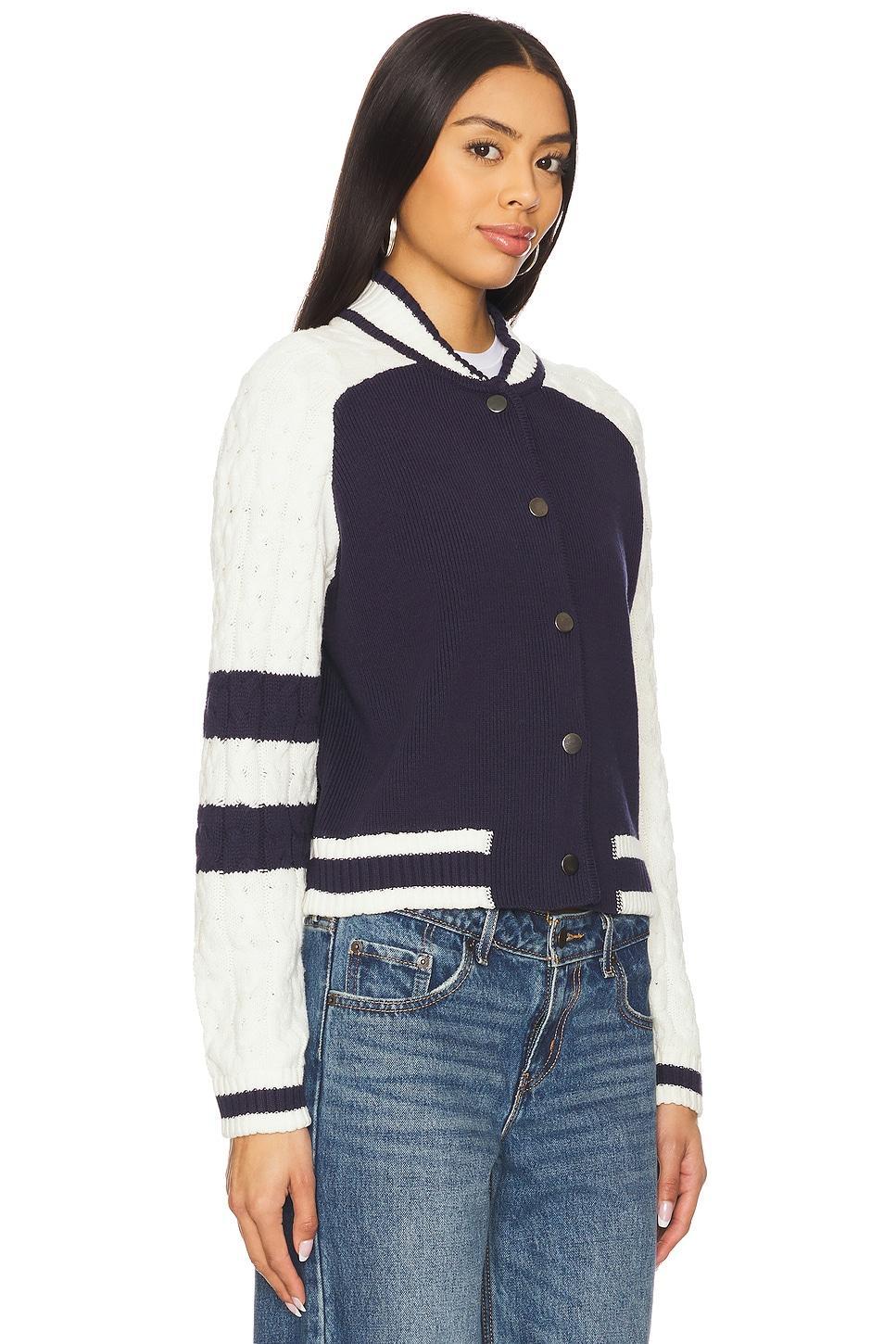 Cable Sleeve Knit Bomber Central Park West Product Image