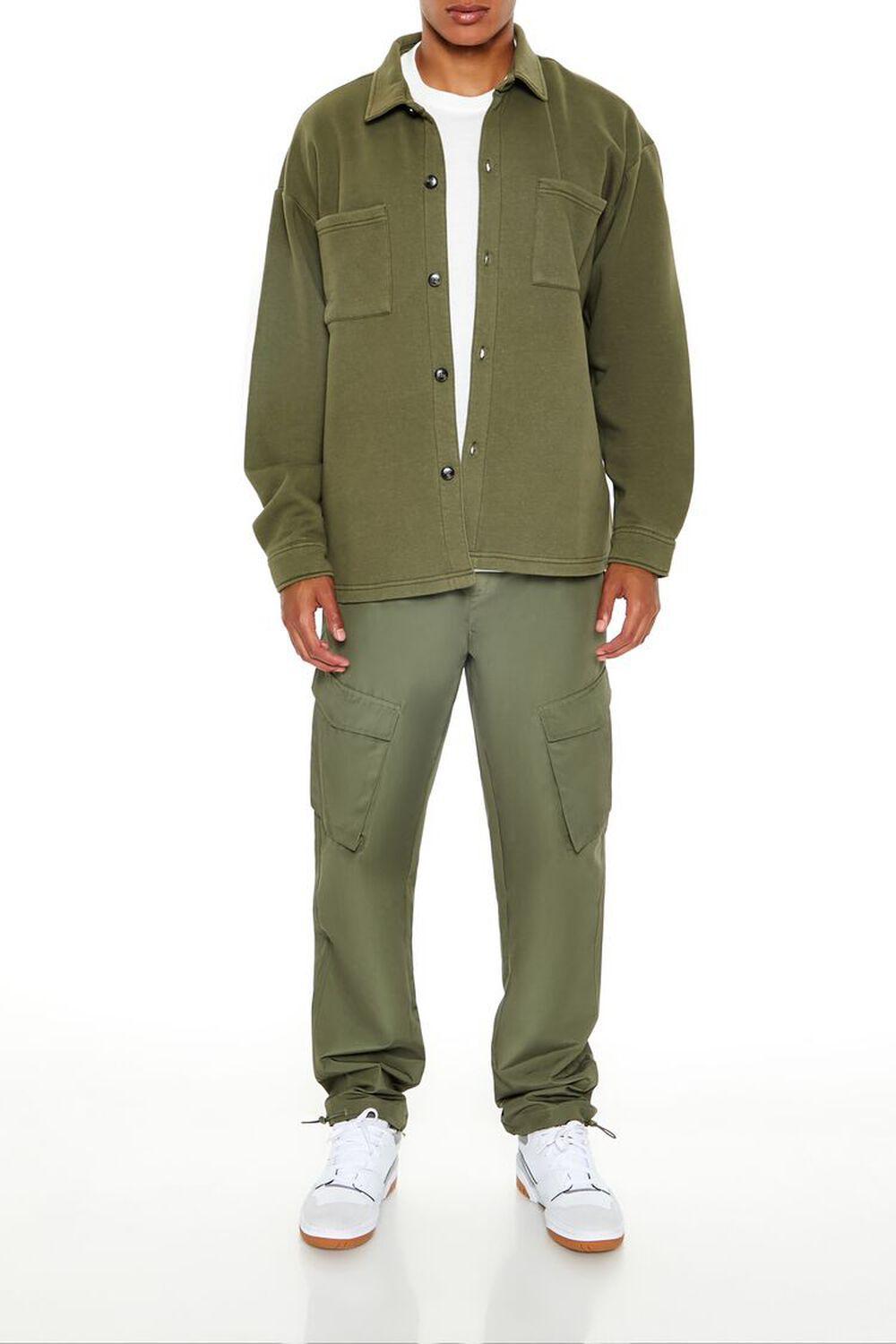 Washed Button-Front Pocket Shirt | Forever 21 Product Image