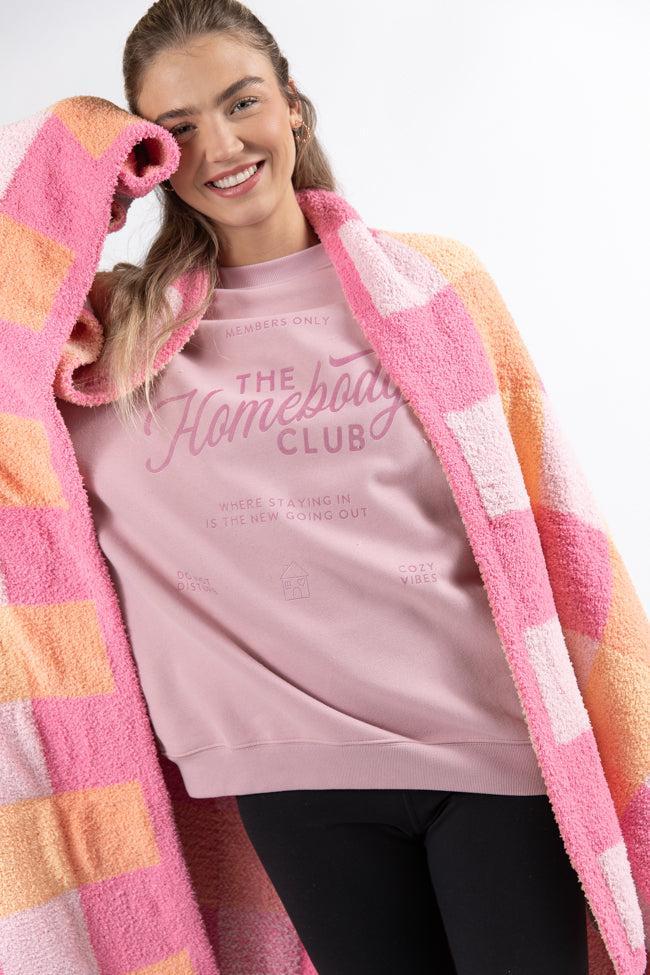 Homebody Club Mauve Graphic Sweatshirt Product Image