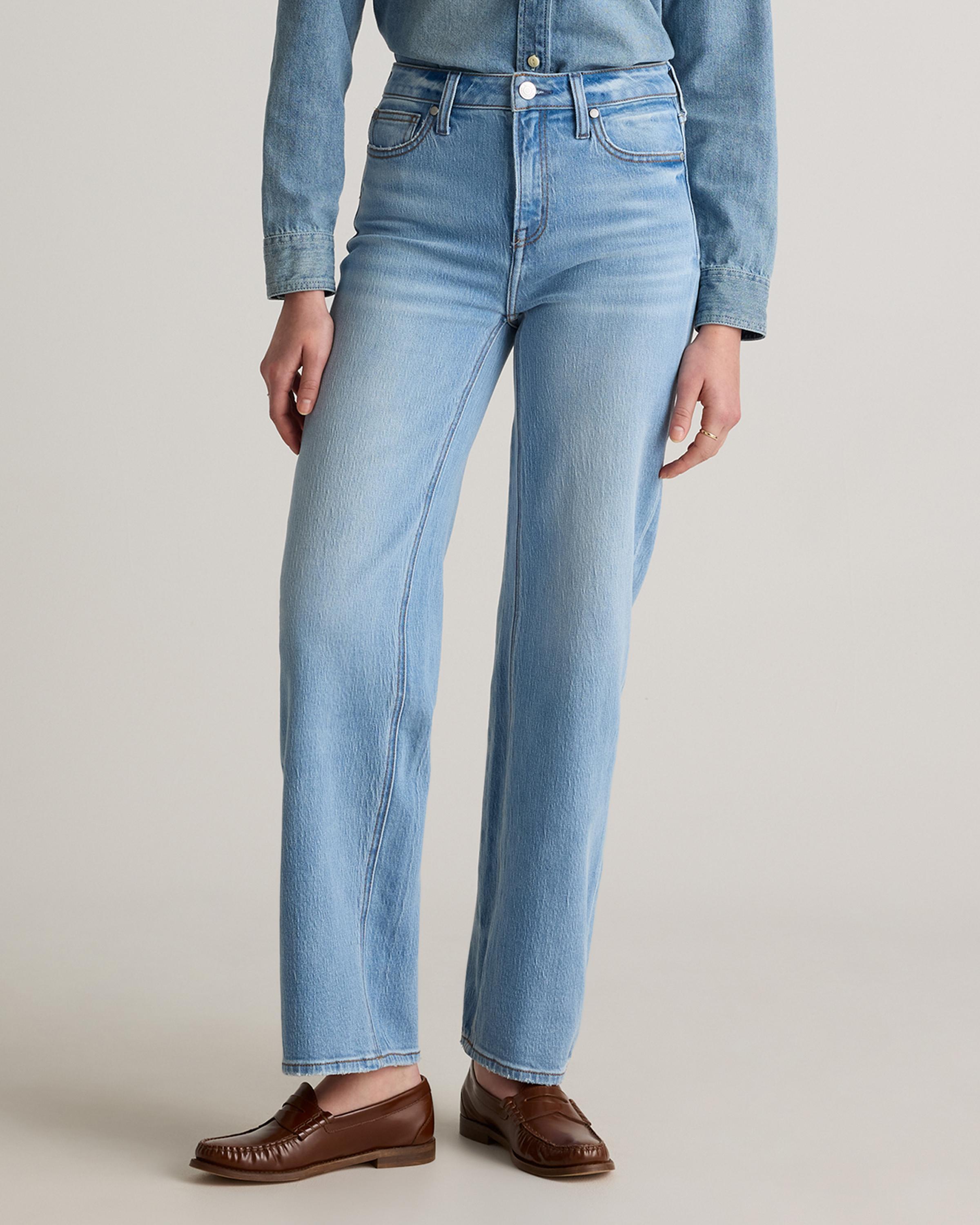 Bella Stretch Relaxed Straight Jeans Product Image