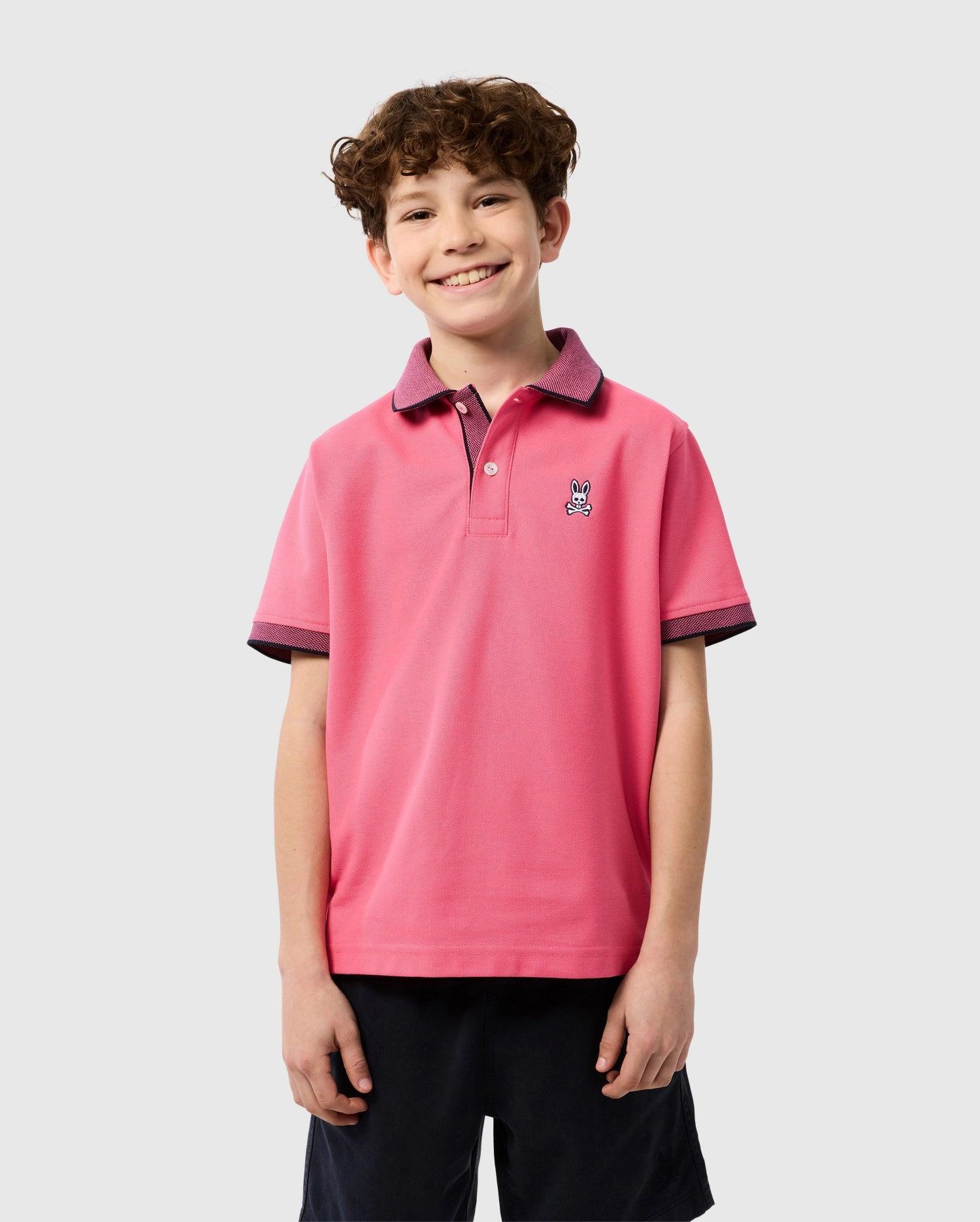 KIDS RIVIERA PIQUE POLO SHIRT - B0K640C200 Product Image