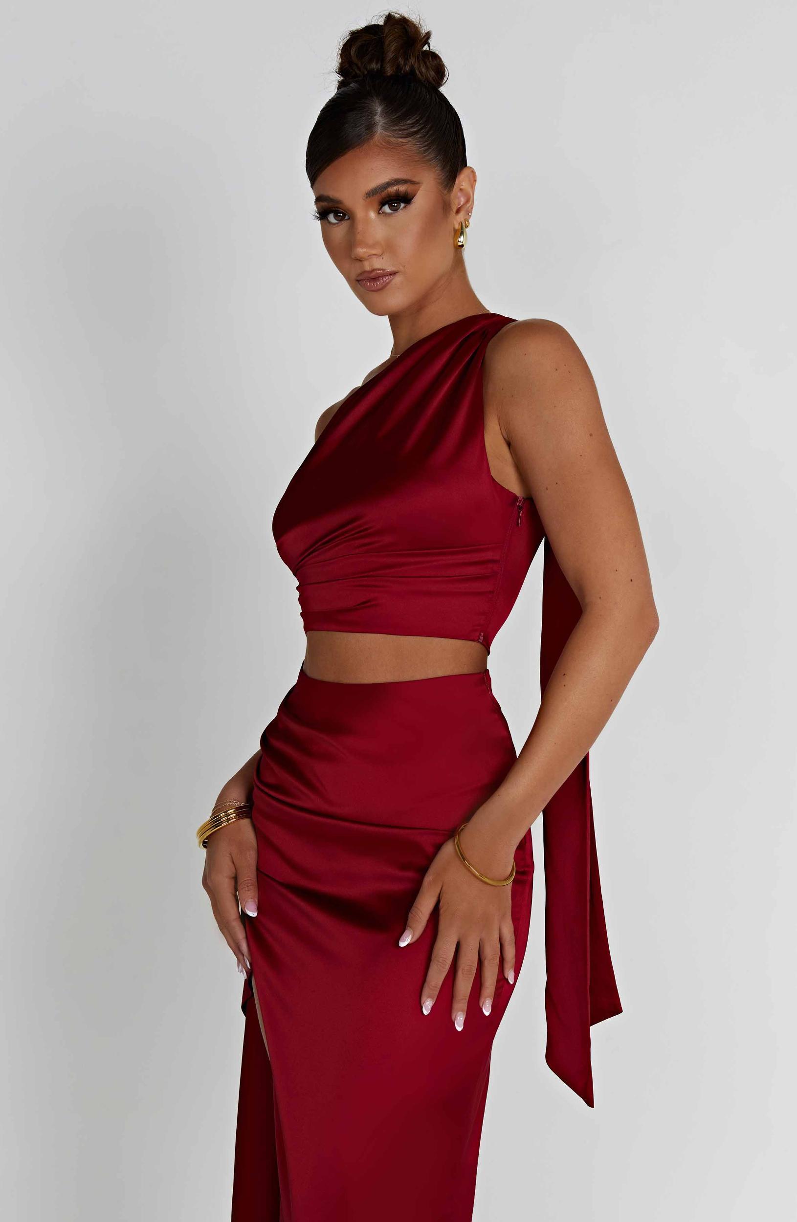 Halsey Top - Wine Product Image
