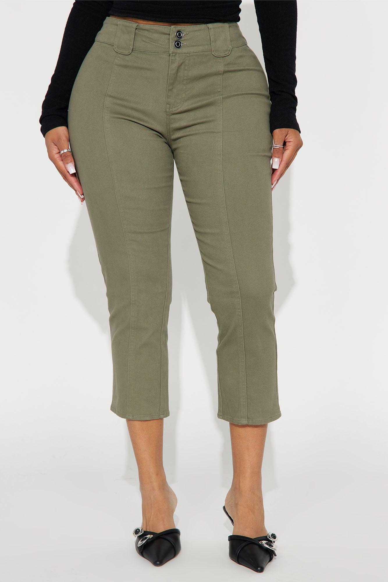 In Your Dreams Capri Pant - Olive Product Image