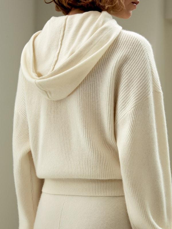 Eshe 2-in-1 Cashmere Detachable Hoodie Product Image