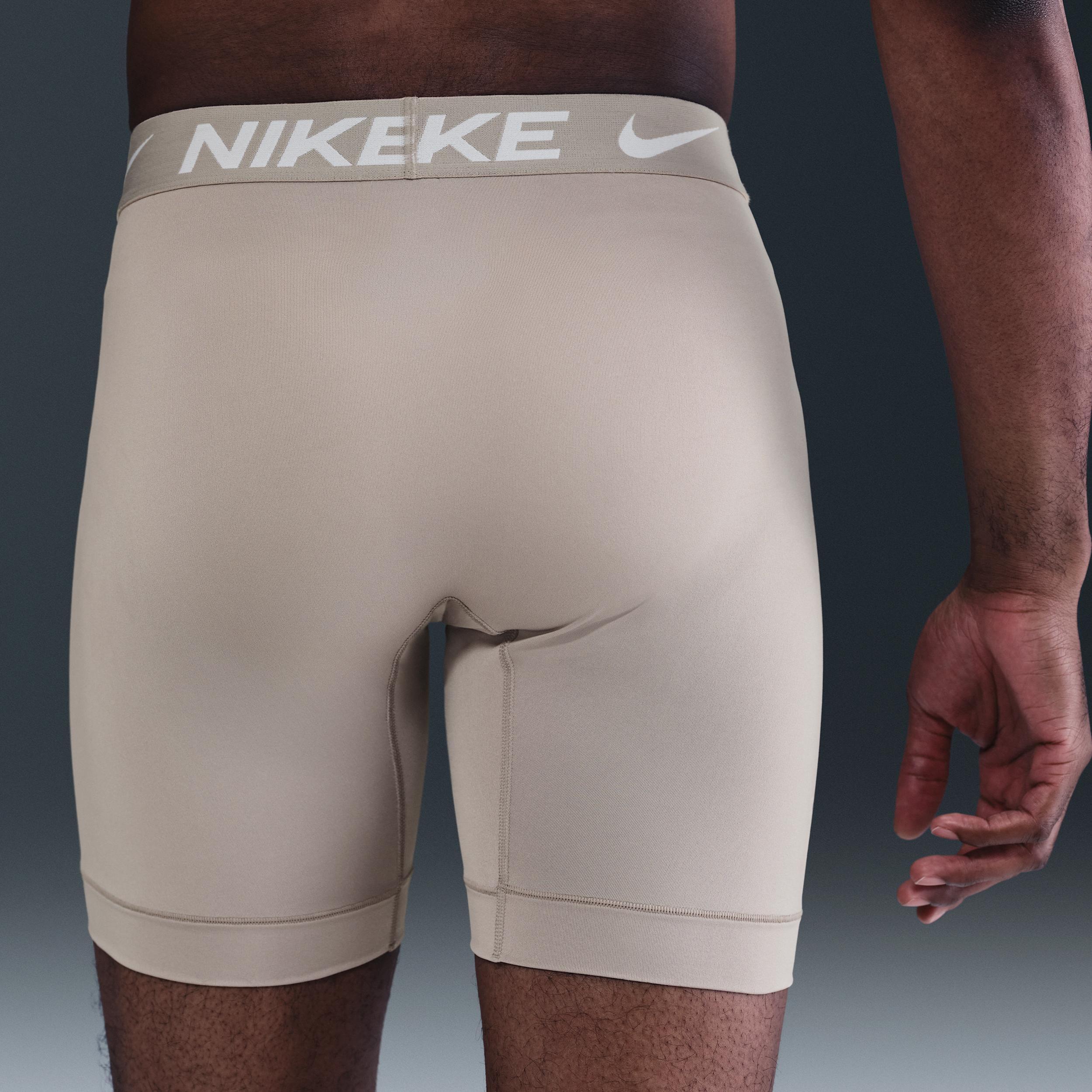 Nike Men's Dri-FIT Essential Micro Long Boxer Briefs (3-Pack) Product Image
