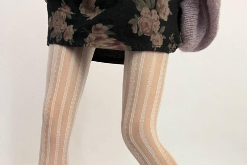 Patterned Sheer Tights Product Image