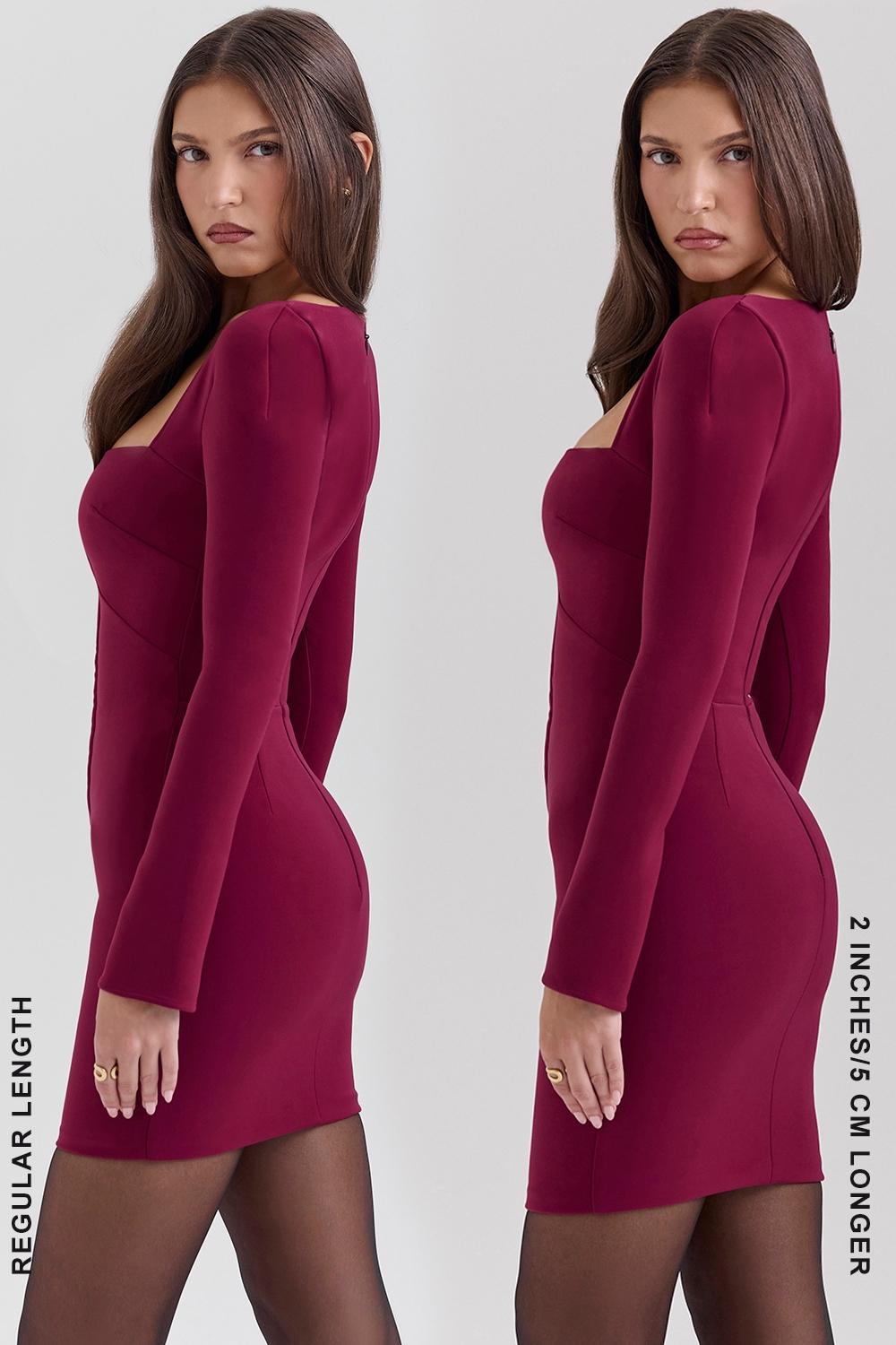 Selene Berry Bodycon Mini Dress Product Image