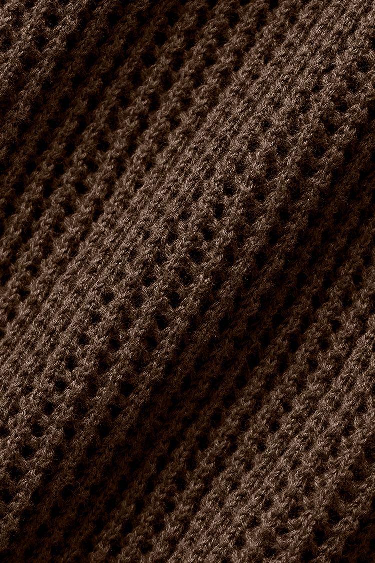 Open-Knit Polo - Espresso Product Image