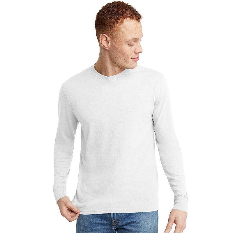 Mens Hanes OriginalsLong Sleeve Tri-BlendTee Product Image