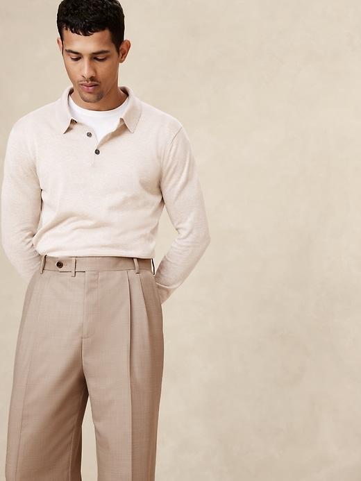 Signature Italian Rustico Wide-Leg Suit Pant Product Image