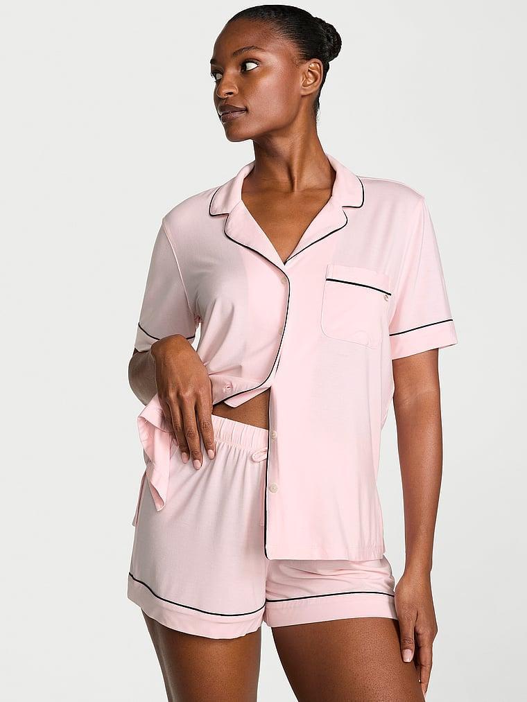 Modal Soft & Lace Trim Straight-Neck Slip Dress Product Image