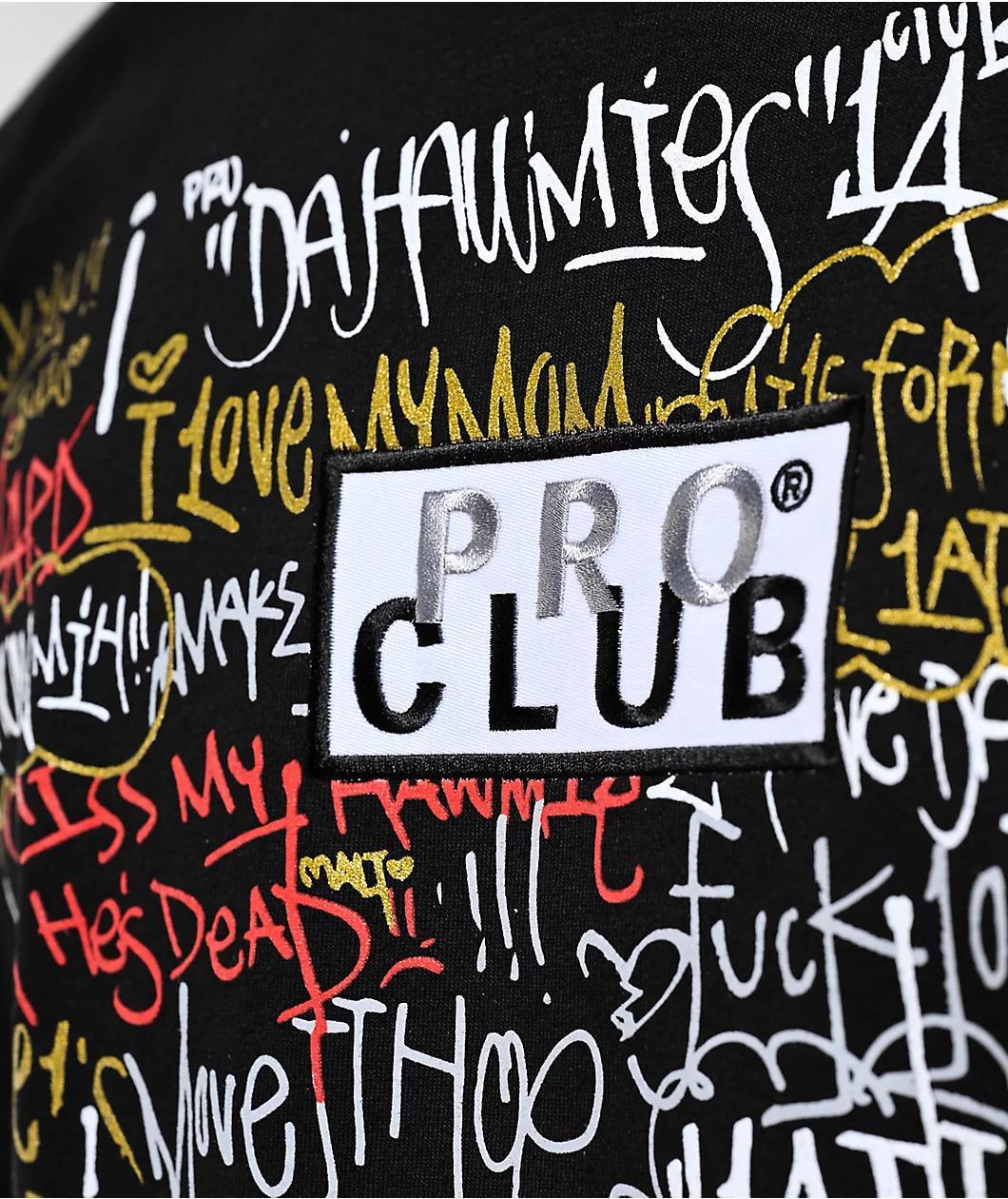 Pro Club x DoKnow Box Logo Black T-Shirt Product Image
