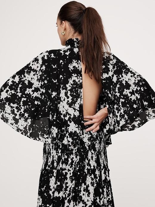 Stretch-Crepe Open-Back Dress Product Image