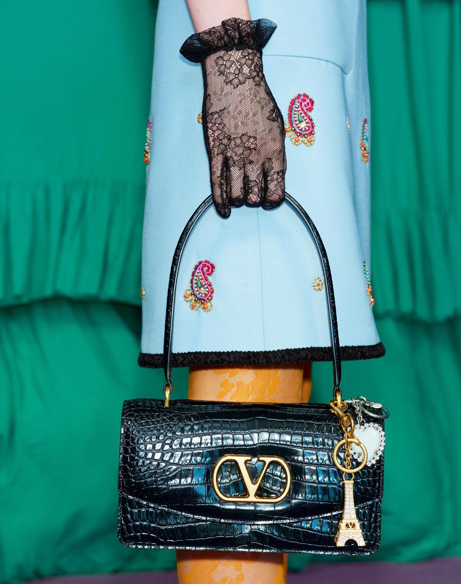 Valentino Garavani Le Chat De La Maison Nylon Bag Charm With Key Ring Product Image