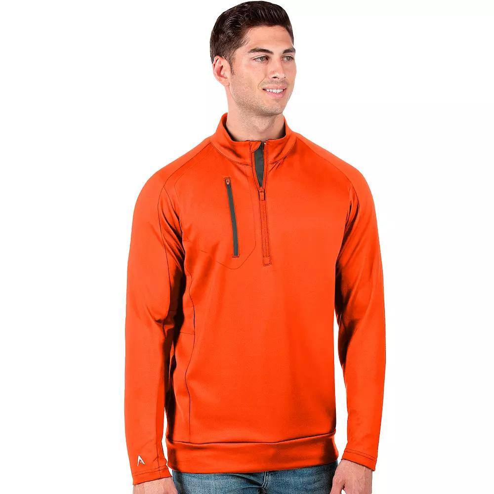 Men's Antigua Generation 1/2-Zip Pullover, Size: XL, Orange Product Image
