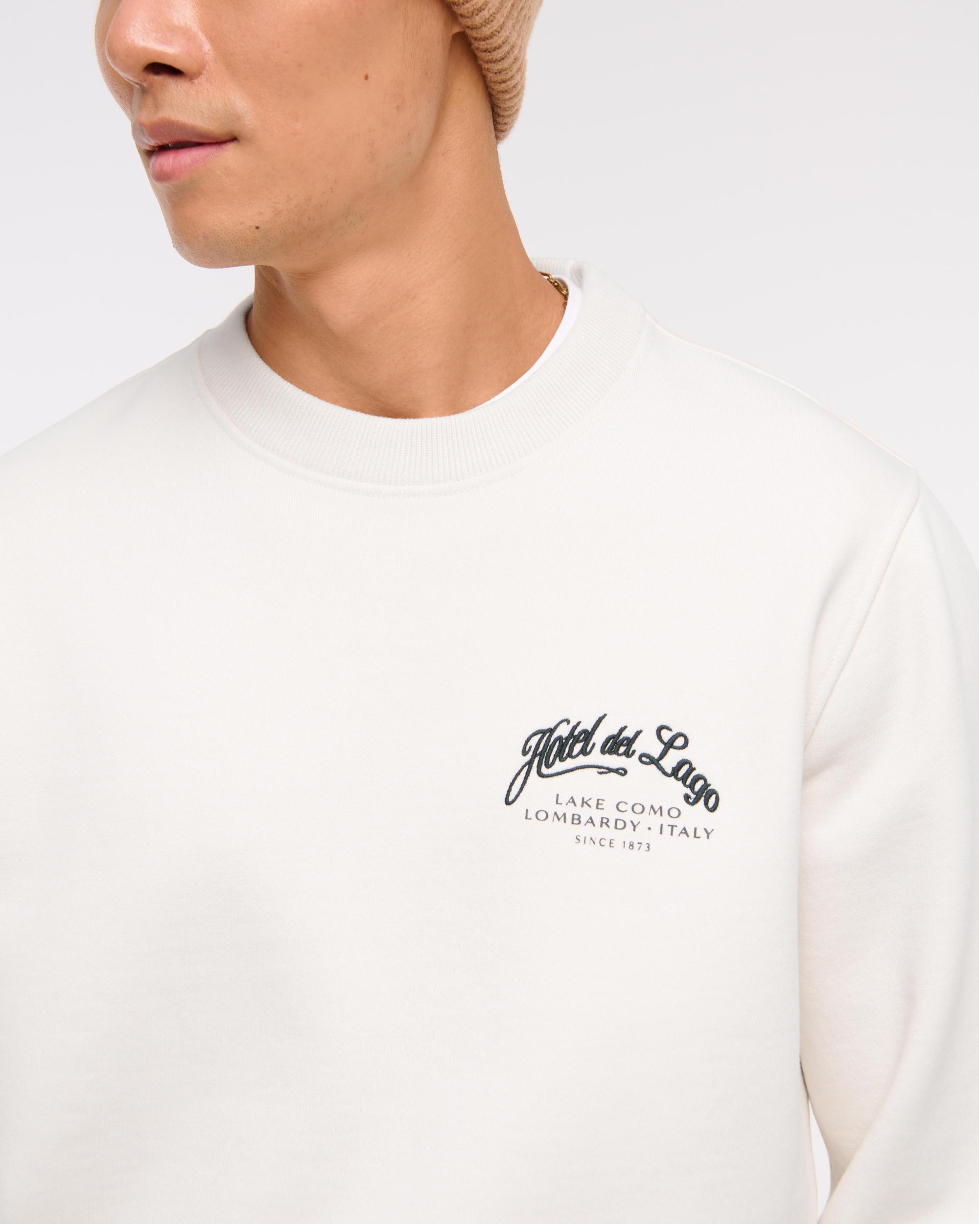 Premium Heavyweight Graphic Crew Sweatshirt Product Image