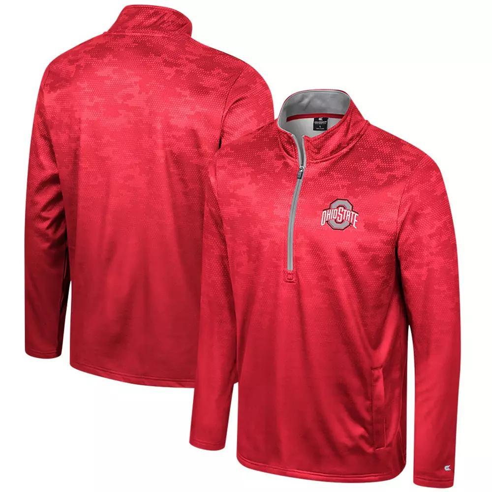 Men's Colosseum  Royal Pitt Panthers The Machine Half-Zip Jacket, Size: Medium, Blue Product Image