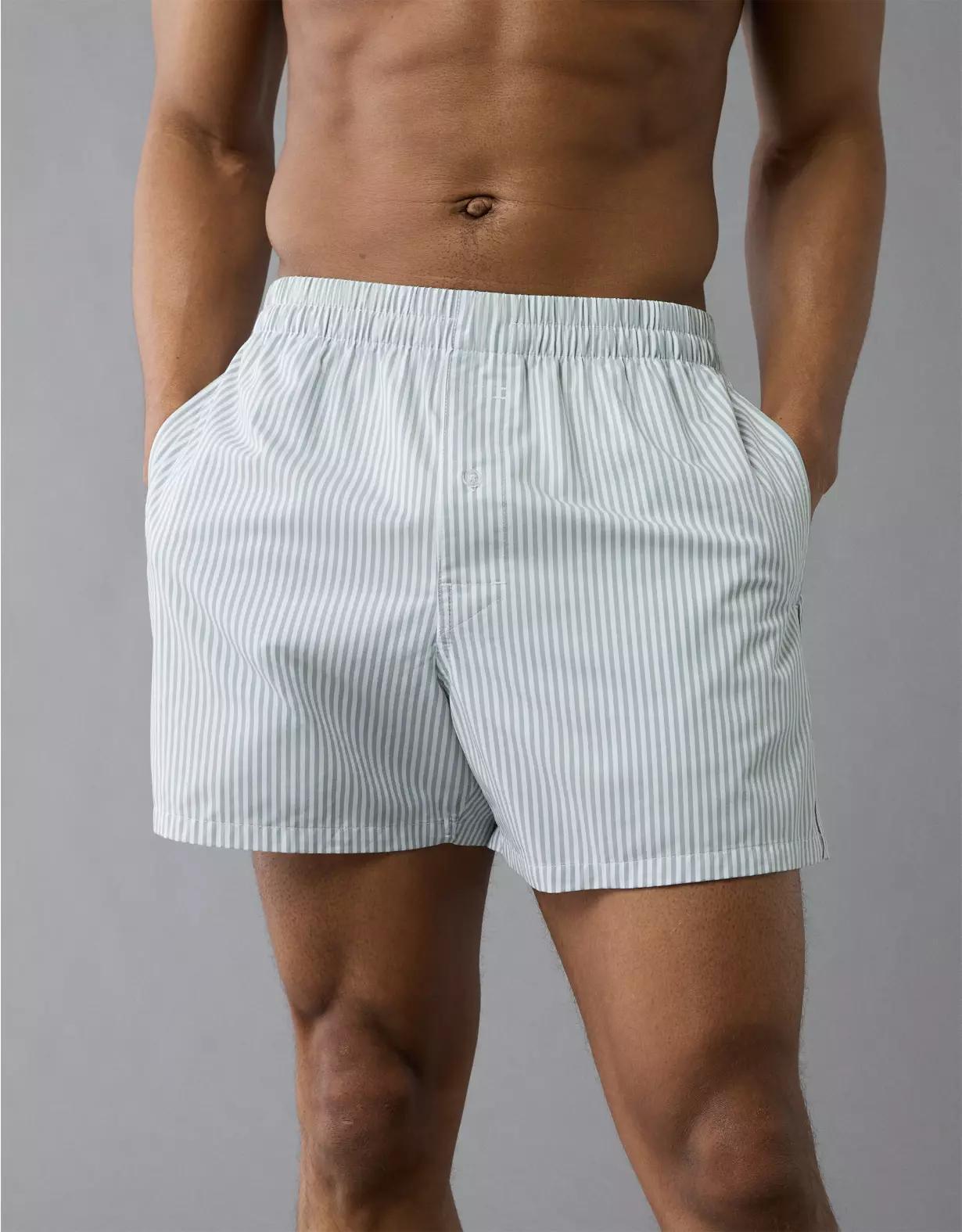 AEO Men's Striped Poplin Pocket Boxer Short Product Image