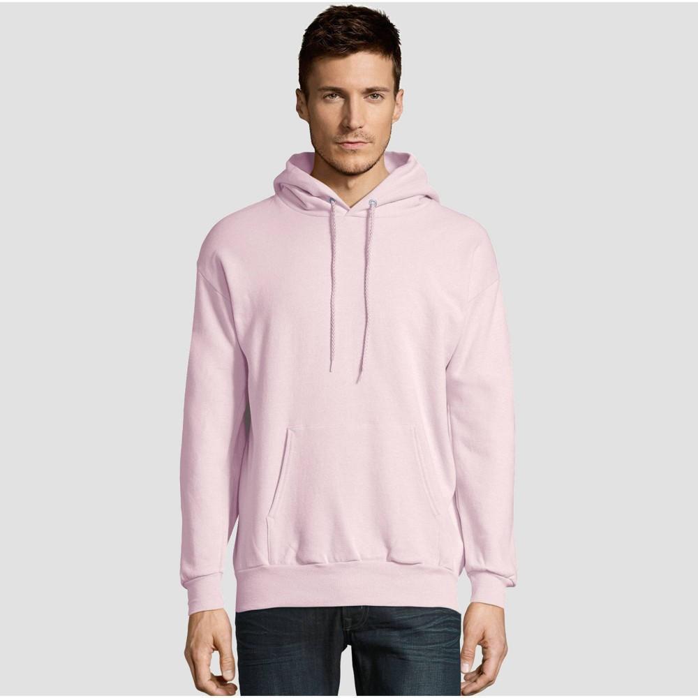 Men's Hanes® EcoSmart Fleece Pullover Hoodie, Size: Small, Pale Pink Product Image