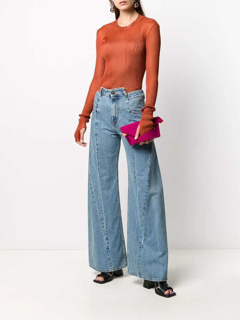 Décortiqué wide-leg jeans Product Image