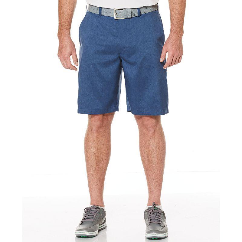 Mens Grand Slam 9 Active Waistband Stretch Golf Shorts Caviar Grey Product Image