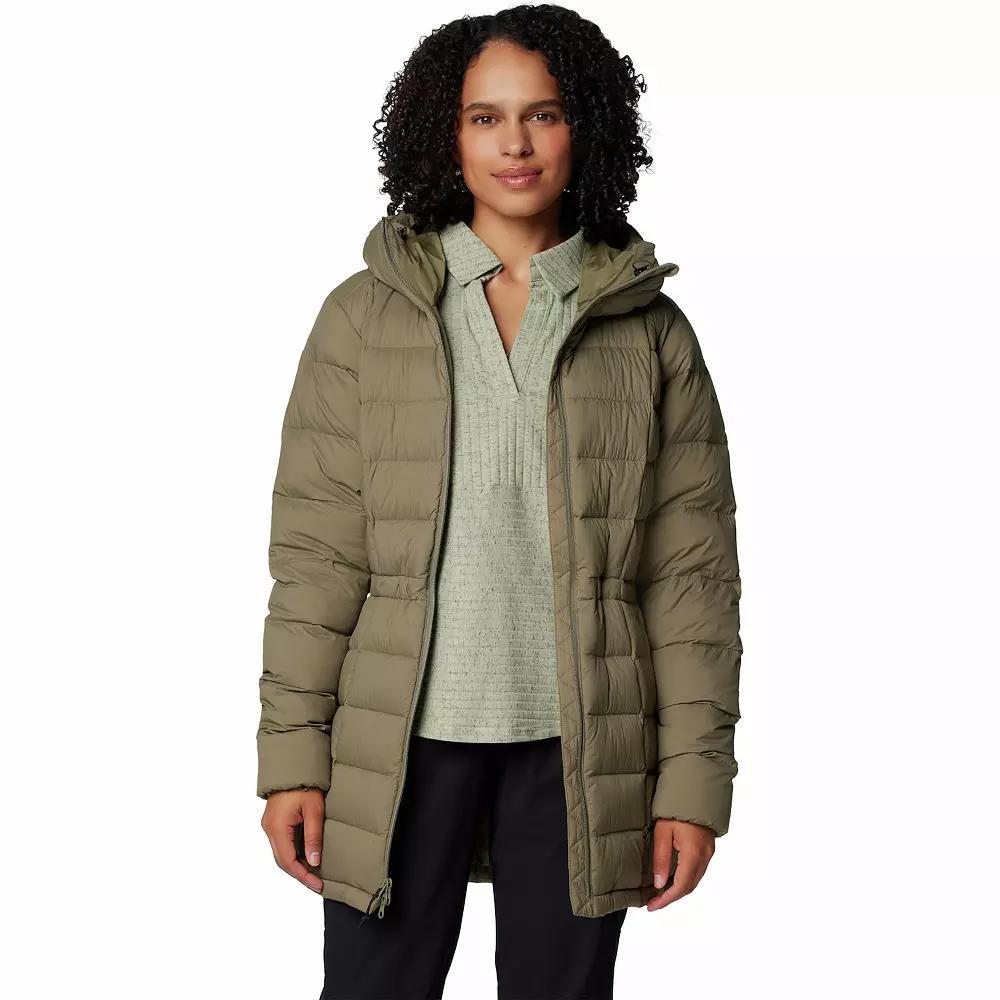 Women's Columbia Ardenwood Mid Down Jacket, Size: Medium, Stone Green Product Image