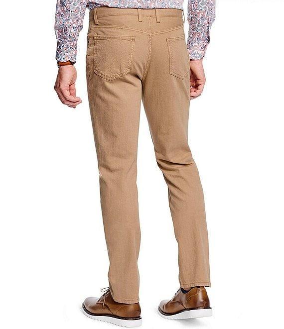 Johnston & Murphy Straight Fit Overdye Denim Stretch Jeans Product Image