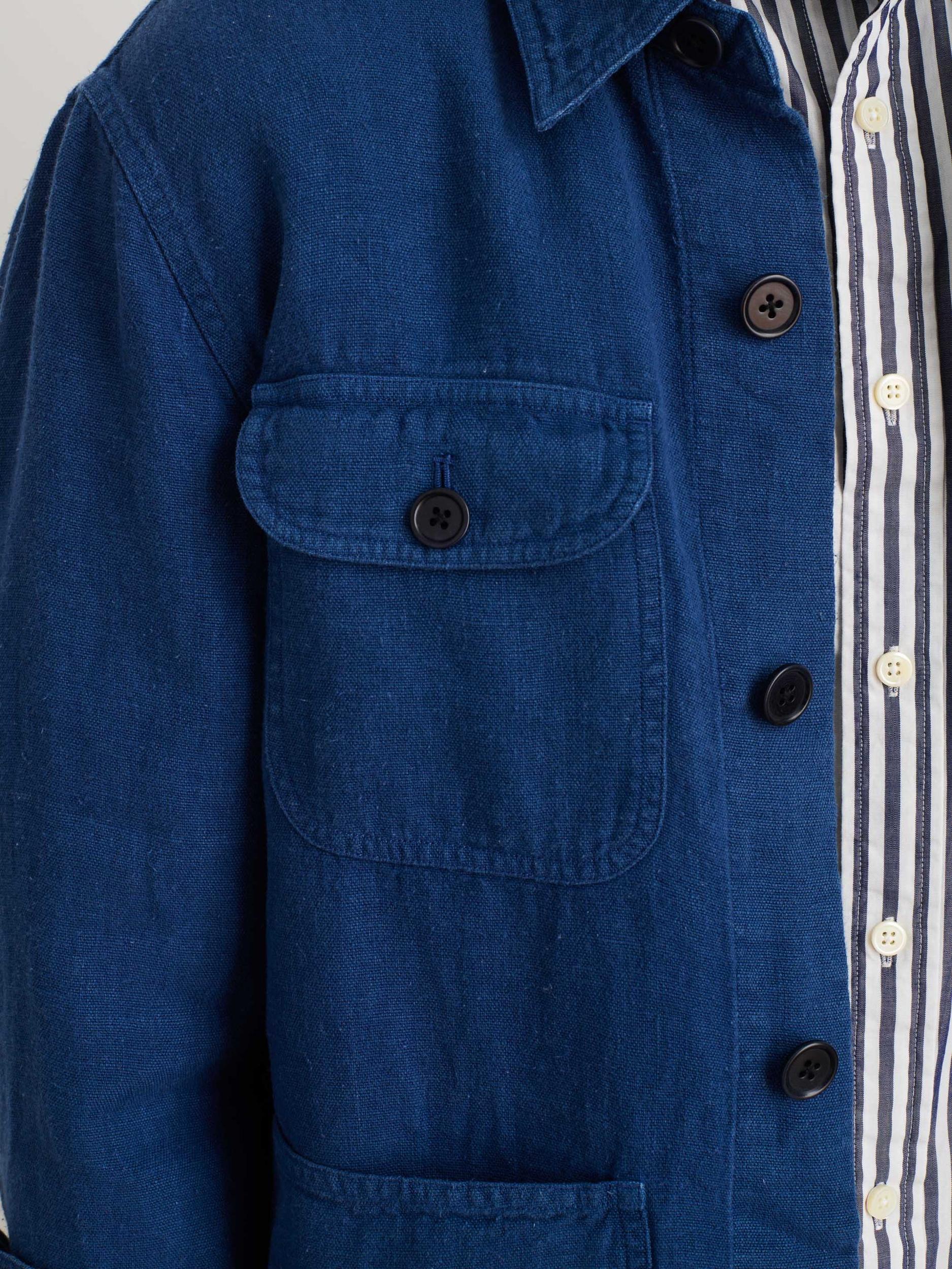 Garment Dyed Work Jacket in Linen Product Image