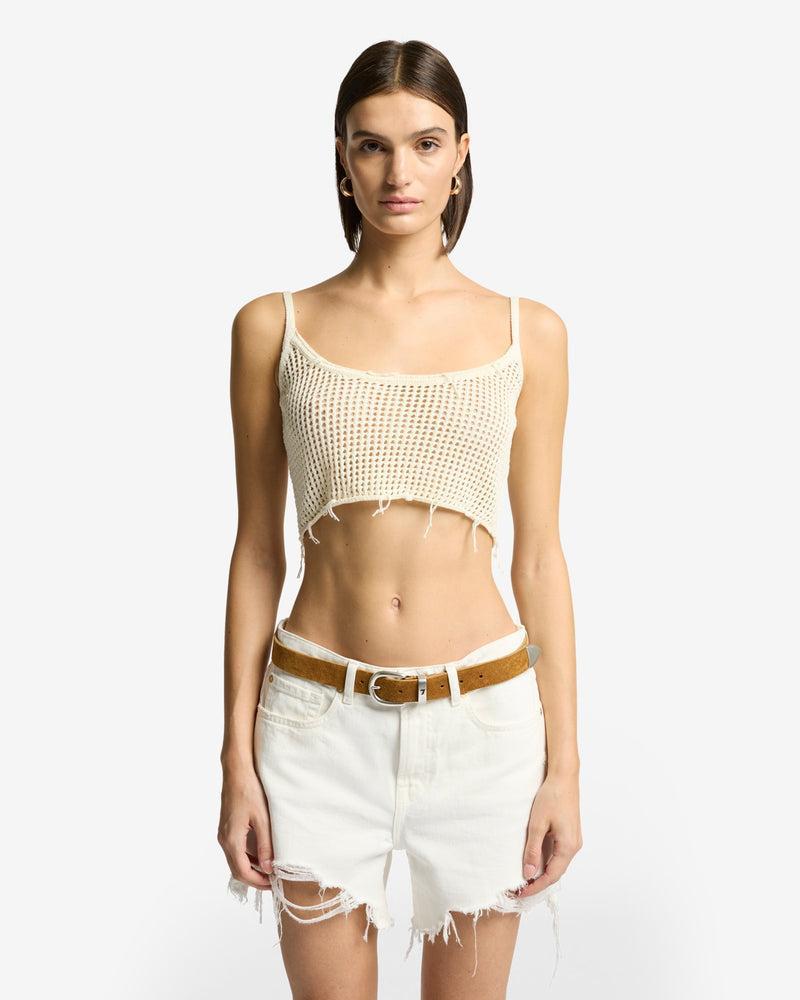 Cropped Open Knit Tank Product Image
