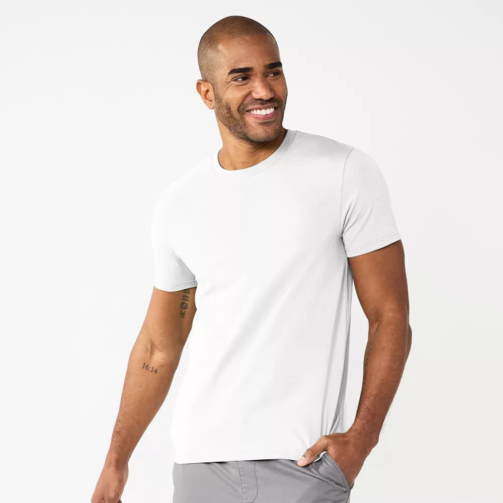 Men's Sonoma Goods For Life® Supersoft Crewneck Tee, Size: Medium, New White Product Image