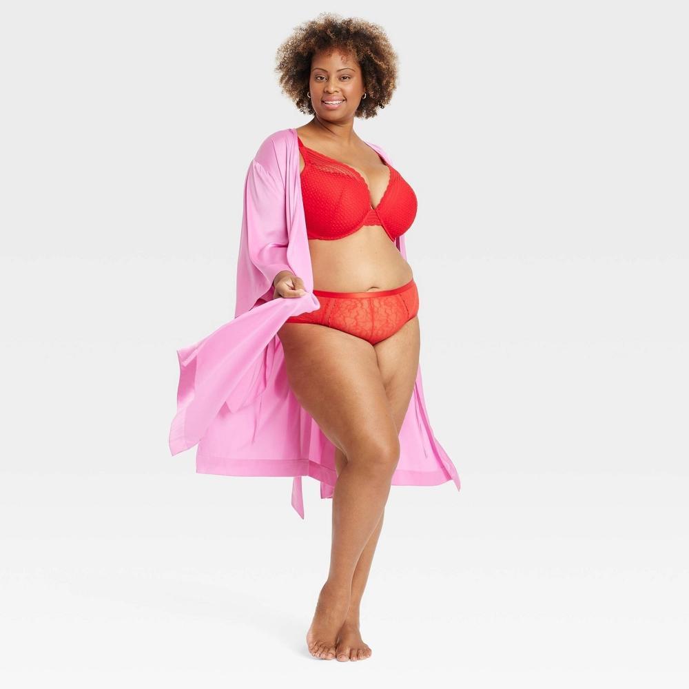Womens Fashion Lace Cheeky Underwear - Auden Wowzer Red 4X Product Image