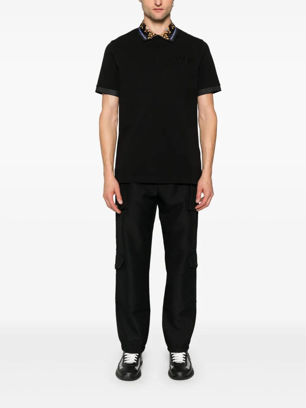 logo-embroidered cotton polo shirt Product Image