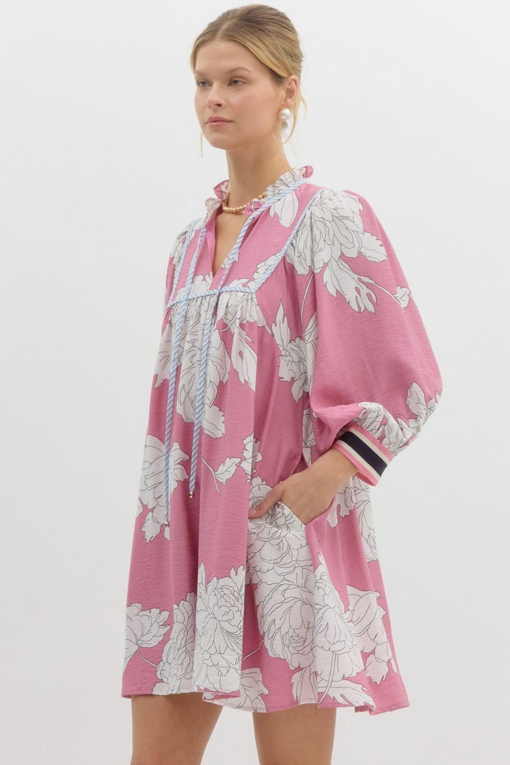 Allison Floral Mini Dress Product Image