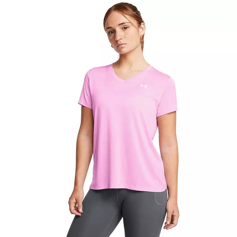 Women's Under Armour Tech™ V-Neck Short Sleeve Tee, Size: Medium, Gray Product Image