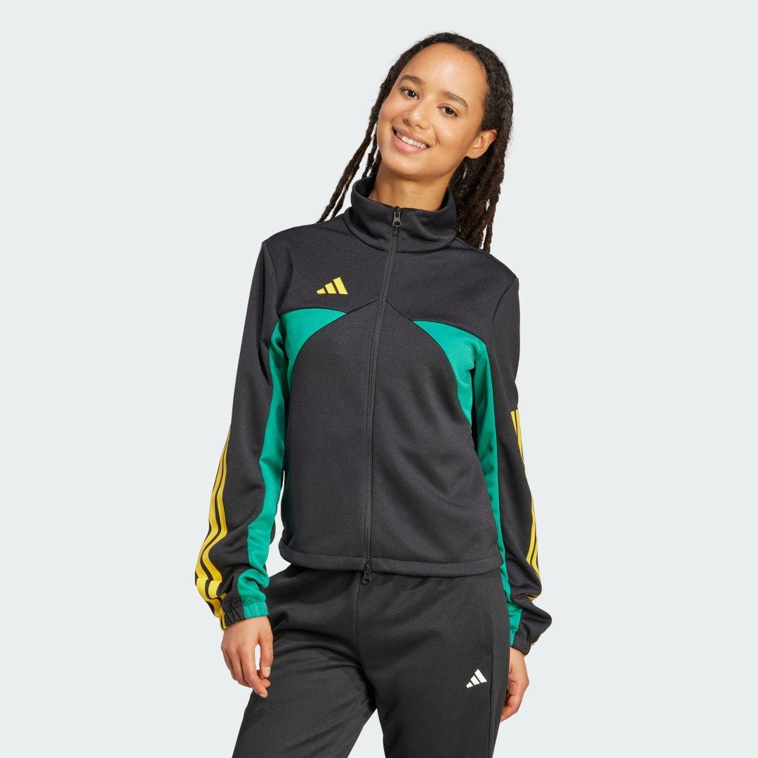adidas Tiro Nations Pack Track Top Dark Green L Womens Product Image
