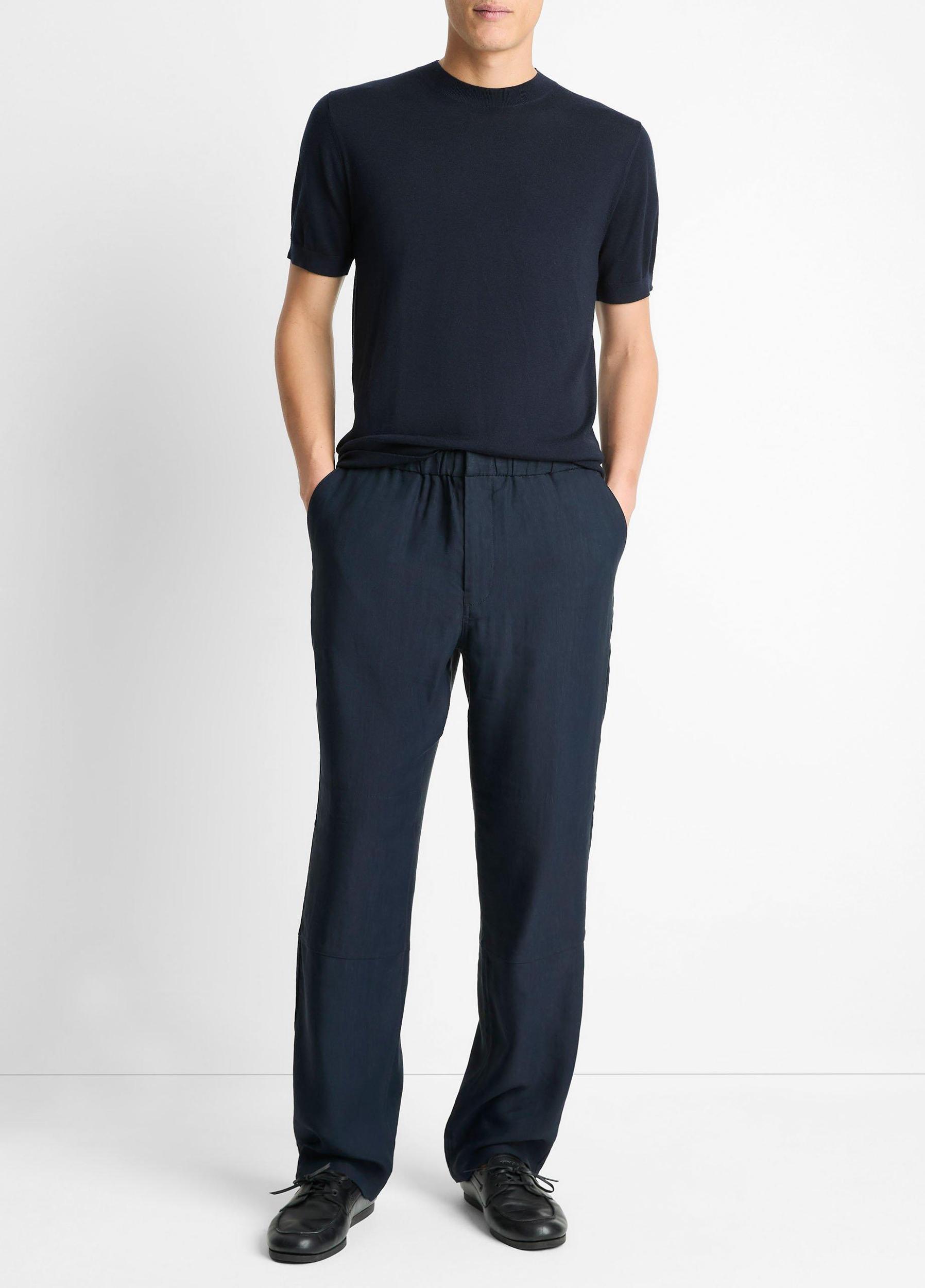 Louie Relaxed Italian Compact Twill Pant Product Image