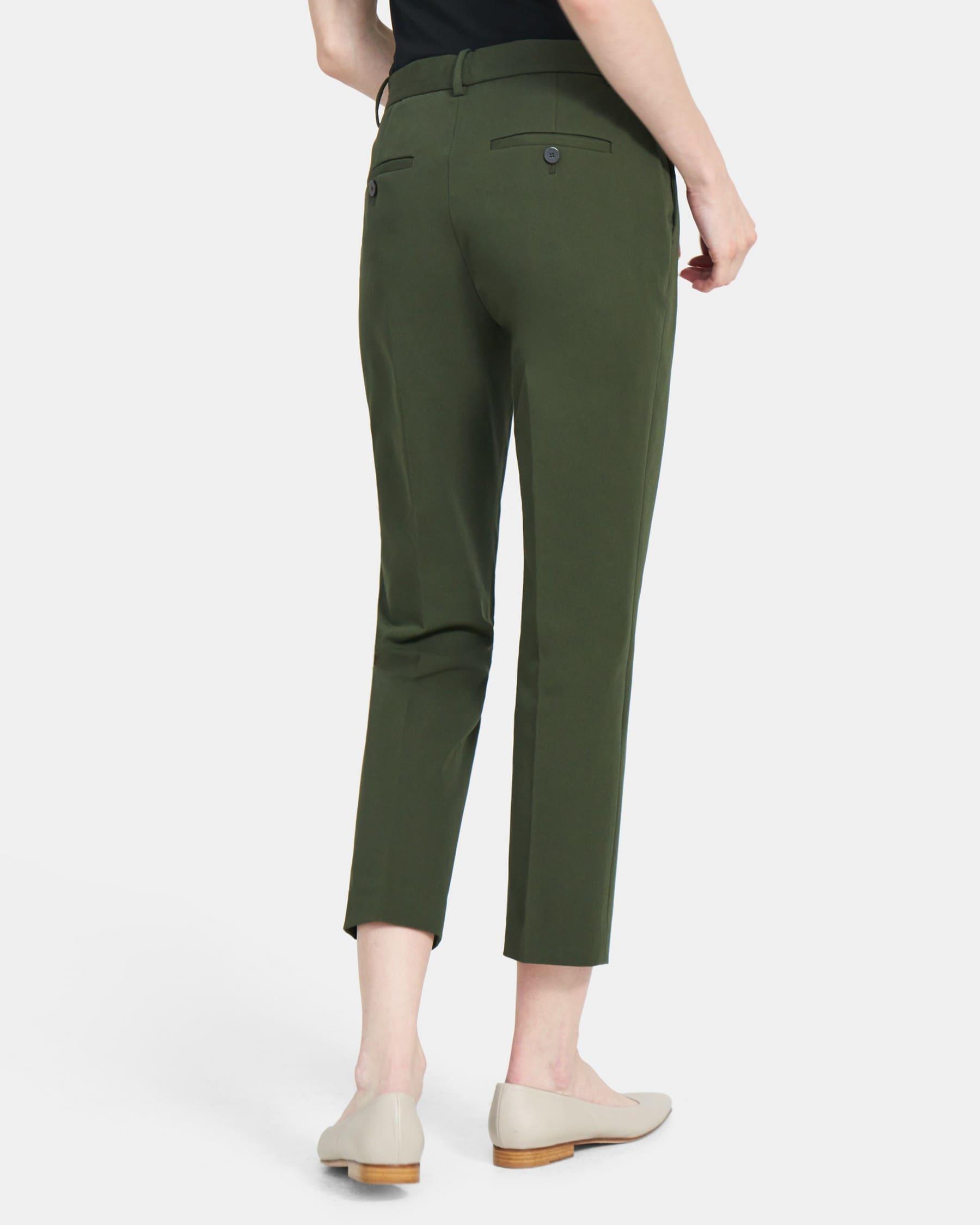 Slim Cropped Pant in Stretch Cotton Twill Product Image